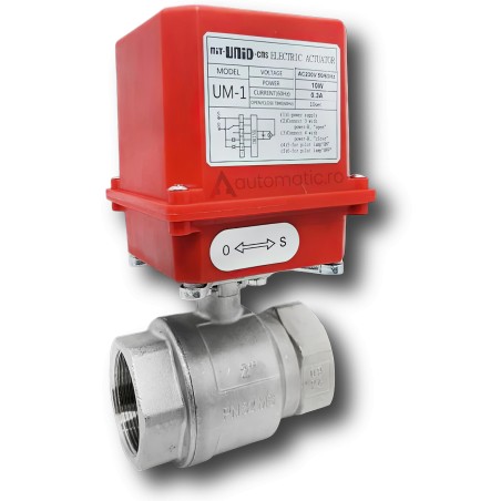 Valva motorizata 2 cai - filet 2" , alimentare 230V AC