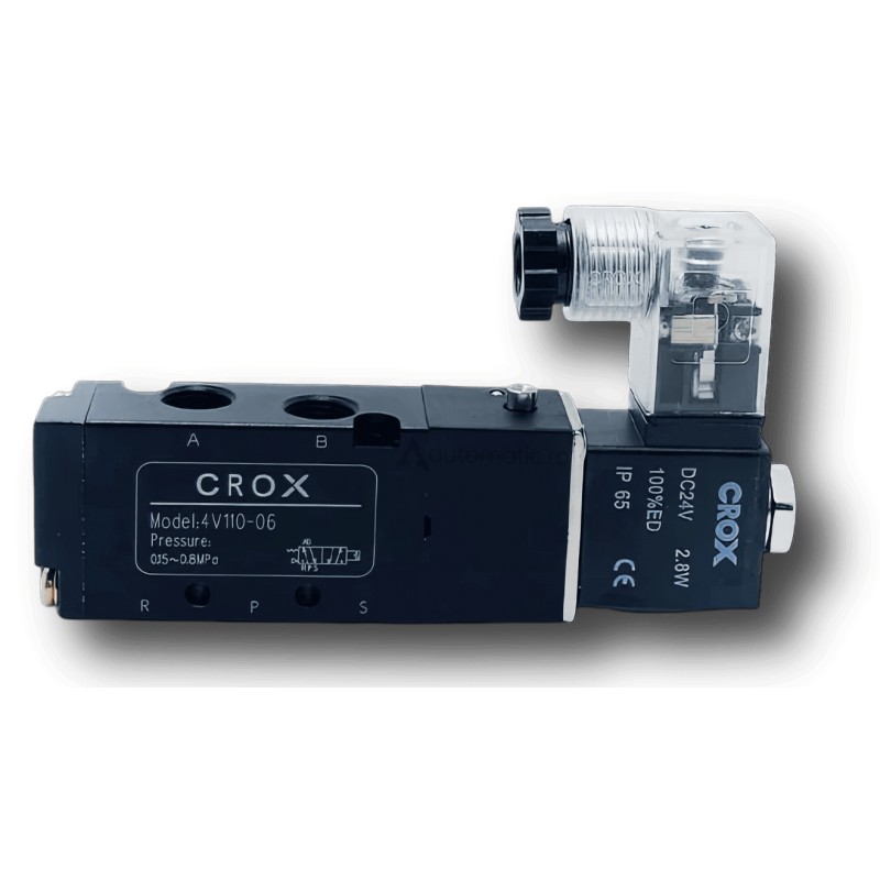 Electrovalva 5 cai 2 pozitii 4V110 G1/8 8 bari Electrovalva 5 cai 2 pozitii 4V110 G1/8 8 bari